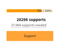 Javaslat támogatására szolgáló gomb